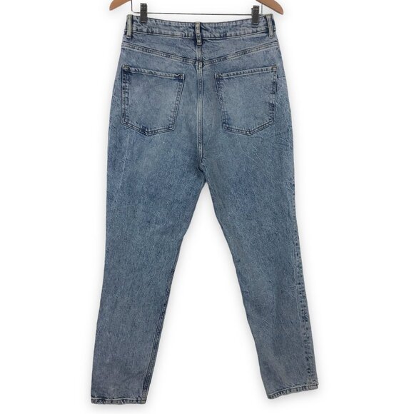 We The Free Women's Lived in Blue Jeans Sz 30 High Waist Button Fly Acid Wash - Picture 5 of 12